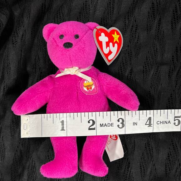 TY Vintage Beanie Babies Burger the Bear McDonald's Teenie Beanie Babies 2004 - Picture 12 of 15